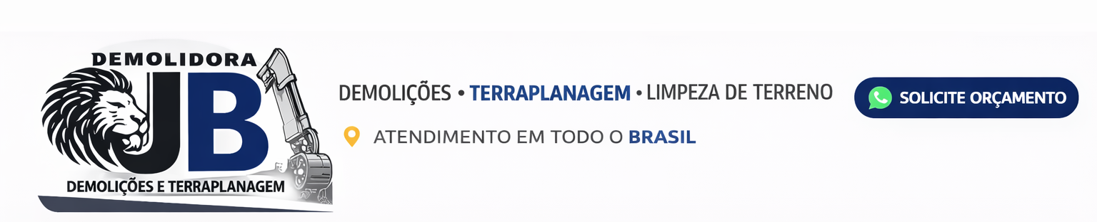 Logotipo Demolidora JB | Demoli��es e Terraplanagem